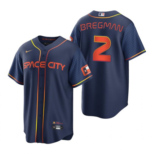 Houston Houston Astros #2 Alex Bregman Navy Men’s Nike Game 2022 City Connect MLB Jersey Men’s->youth mlb jersey->Youth Jersey