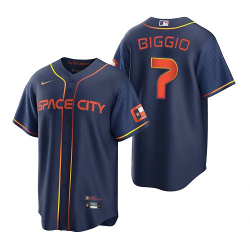 Houston Houston Astros #7 Craig Biggio Navy Men’s Nike Game 2022 City Connect MLB Jersey Men’s->youth mlb jersey->Youth Jersey