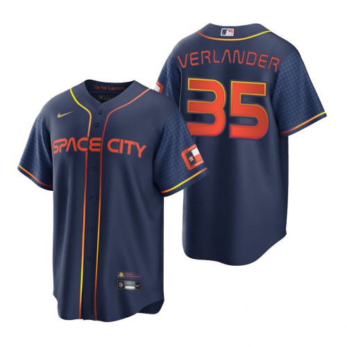 Houston Houston Astros #35 Justin Verlander Navy Men’s Nike Game 2022 City Connect MLB Jersey Men’s->houston astros->MLB Jersey