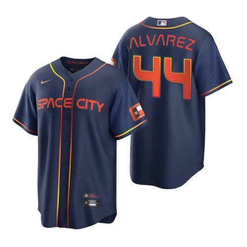 Houston Houston Astros #44 Yordan Alvarez Navy Men’s Nike Game 2022 City Connect MLB Jersey Men’s->houston astros->MLB Jersey