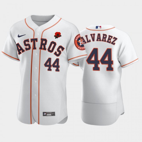Houston Houston Astros #44 Yordan Alvarez Men’s Nike Authentic 2021 Memorial Day MLB Jersey – White Men’s->houston astros->MLB Jersey