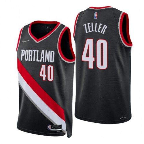Nike Portland Trail Blazers #40 Cody Zeller Black Men’s 2021-22 NBA 75th Anniversary Diamond Swingman Jersey – Icon Edition Men’s->portland trail blazers->NBA Jersey