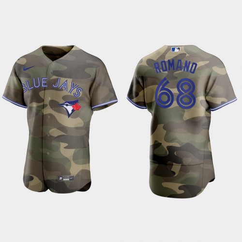 Toronto Toronto Blue Jays #68 Jordan Romano Men’s Nike 2021 Armed Forces Day Authentic MLB Jersey -Camo Men’s->toronto blue jays->MLB Jersey