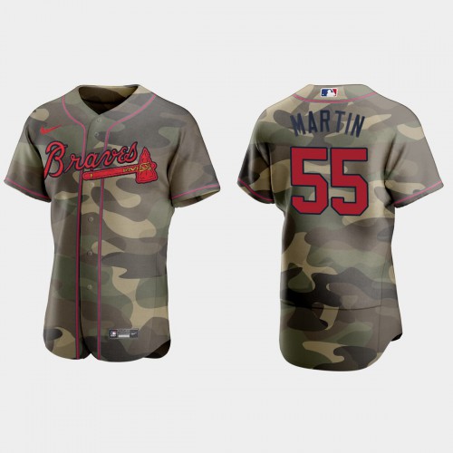 Atlanta Atlanta Braves #55 Chris Martin Men’s Nike 2021 Armed Forces Day Authentic MLB Jersey -Camo Men’s->atlanta braves->MLB Jersey