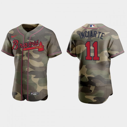 Atlanta Atlanta Braves #11 Ender Inciarte Men’s Nike 2021 Armed Forces Day Authentic MLB Jersey -Camo Men’s->youth mlb jersey->Youth Jersey