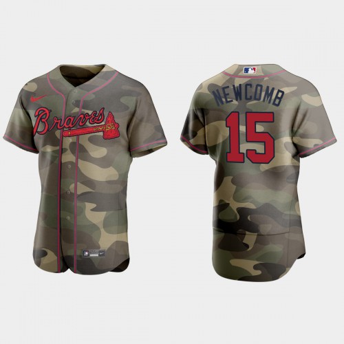 Atlanta Atlanta Braves #15 Sean Newcomb Men’s Nike 2021 Armed Forces Day Authentic MLB Jersey -Camo Men’s->atlanta braves->MLB Jersey
