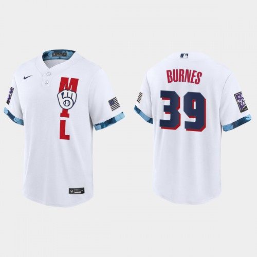 Milwaukee Milwaukee Brewers #39 Corbin Burnes 2021 Mlb All Star Game Fan’s Version White Jersey Men’s->youth mlb jersey->Youth Jersey