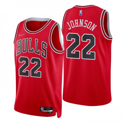 Nike Chicago Bulls #22 Alize Johnson Red Men’s 2021-22 NBA 75th Anniversary Diamond Swingman Jersey – Icon Edition Men’s->chicago bulls->NBA Jersey