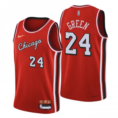Chicago Chicago Bulls #24 Javonte Green Men’s Nike Red 2021/22 Swingman NBA Jersey – City Edition Men’s->women nba jersey->Women Jersey