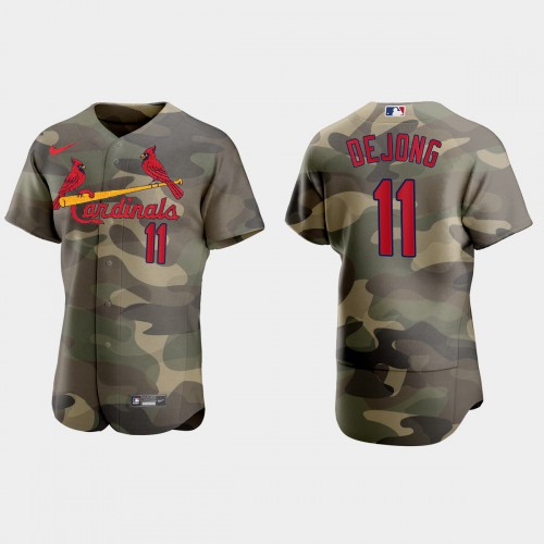 St.Louis St.Louis Cardinals #11 Paul Dejong Men’s Nike 2021 Armed Forces Day Authentic MLB Jersey -Camo Men’s->youth nfl jersey->Youth Jersey