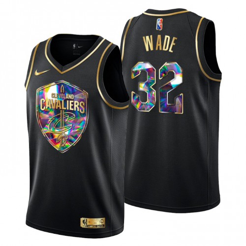 Cleveland Cleveland Cavaliers #32 Dean Wade Men’s Golden Edition Diamond Logo 2021/22 Swingman Jersey – Black Men’s->youth nba jersey->Youth Jersey