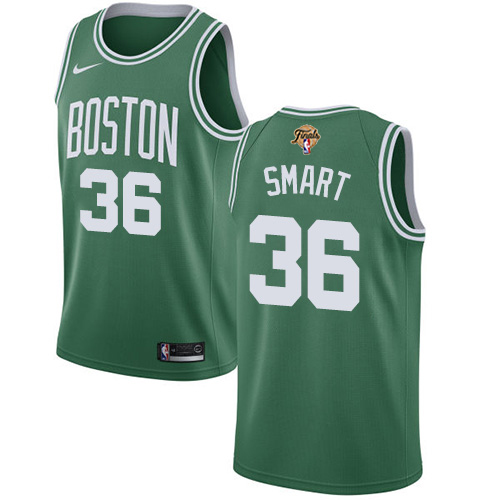 Nike Boston Celtics #36 Marcus Smart Green 2022 NBA Finals Swingman Icon Edition Jersey Men’s->boston celtics->NBA Jersey