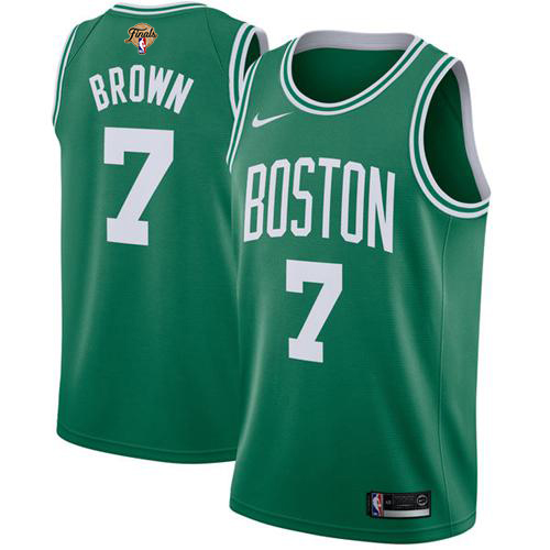 Nike Boston Celtics #7 Jaylen Brown Green 2022 NBA Finals Swingman Icon Edition Jersey Men’s