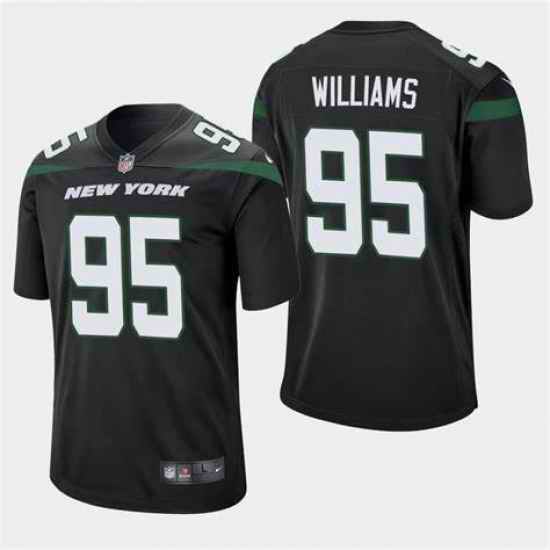 Men New York Jets #95 Quinnen Williams Black Vapor Untouchable Limited Stitched NFL Jersey->new york jets->NFL Jersey