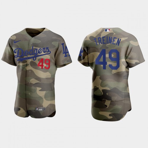 Los Angeles Los Angeles Dodgers #49 Blake Treinen Men’s Nike 2021 Armed Forces Day Authentic MLB Jersey -Camo Men’s->los angeles dodgers->MLB Jersey