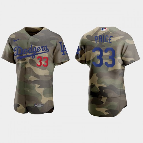 Los Angeles Los Angeles Dodgers #33 David Price Men’s Nike 2021 Armed Forces Day Authentic MLB Jersey -Camo Men’s->los angeles dodgers->MLB Jersey