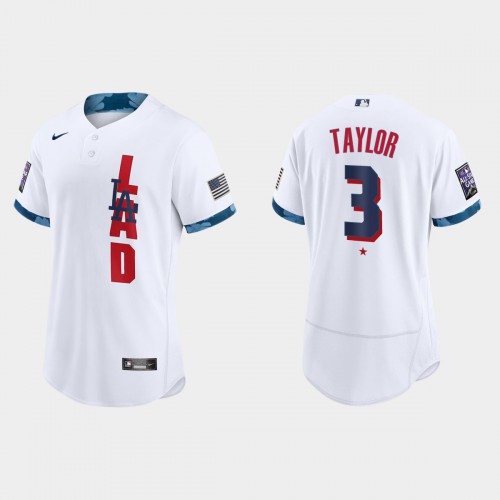 Los Angeles Los Angeles Dodgers #3 Chris Taylor 2021 Mlb All Star Game Authentic White Jersey Men’s->los angeles dodgers->MLB Jersey