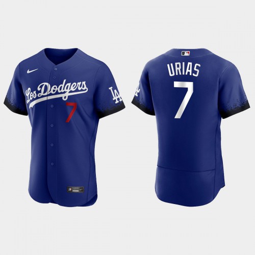 Los Angeles Los Angeles Dodgers #7 Julio Urias Nike Men’s 2021 City Connect Authentic MLB Jersey Royal Men’s->women mlb jersey->Women Jersey