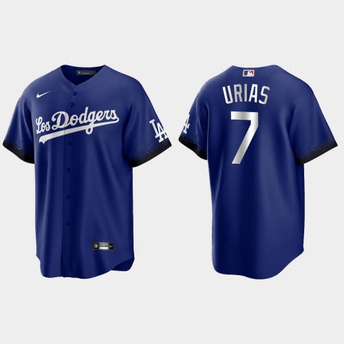 Los Angeles Los Angeles Dodgers #7 Julio Urias Nike Men’s 2021 City Connect Game MLB Jersey Royal Men’s->women mlb jersey->Women Jersey