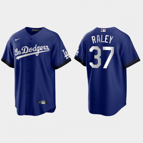 Los Angeles Los Angeles Dodgers #37 Luke Raley Nike Men’s 2021 City Connect Game MLB Jersey Royal Men’s->women mlb jersey->Women Jersey