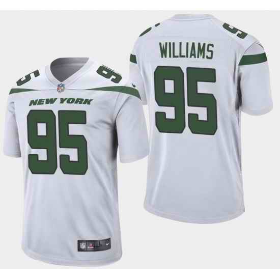Men New York Jets #95 Quinnen Williams White Vapor Untouchable Limited Stitched NFL Jersey->cleveland browns->NFL Jersey