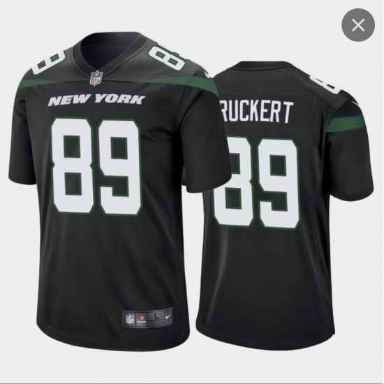 Men New York Jets #89 Ruckert Black Vapor Untouchable Limited Stitched NFL Jersey->new orleans saints->NFL Jersey