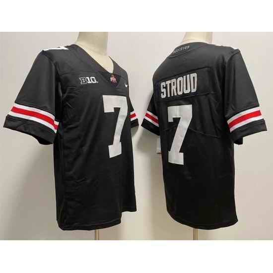 Men Ohio State Buckeyes C.J.Stroud #7 Black College Football Jersey->ohio state buckeyes->NCAA Jersey