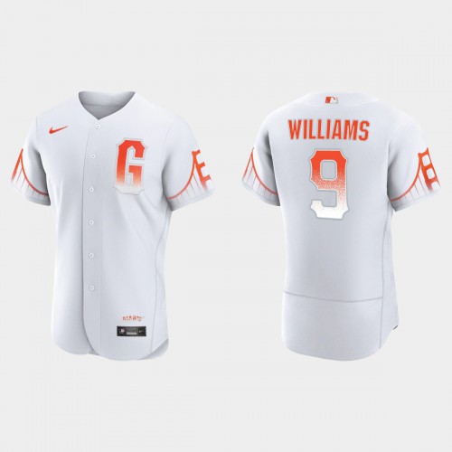 San Francisco San Francisco Giants #9 Matt Williams Men’s 2021 City Connect Authentic White Jersey Men’s->san francisco giants->MLB Jersey