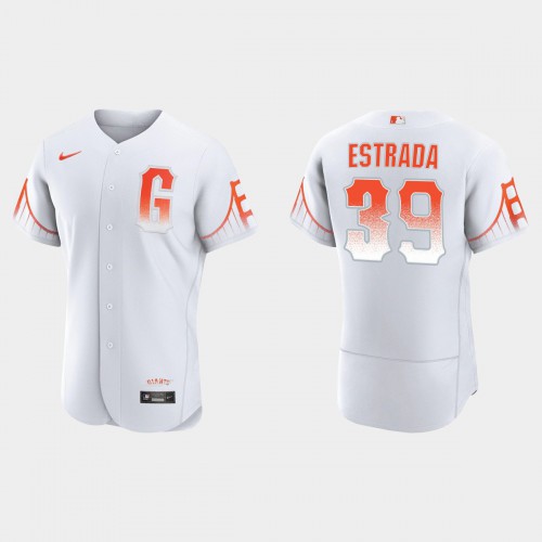 San Francisco San Francisco Giants #39 Thairo Estrada Men’s 2021 City Connect Authentic White Jersey Men’s->youth mlb jersey->Youth Jersey