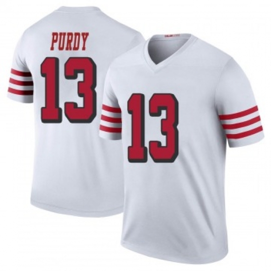 Men's San Francisco 49ers #13 Brock Purdy White Stitched Jersey->san francisco 49ers->NFL Jersey