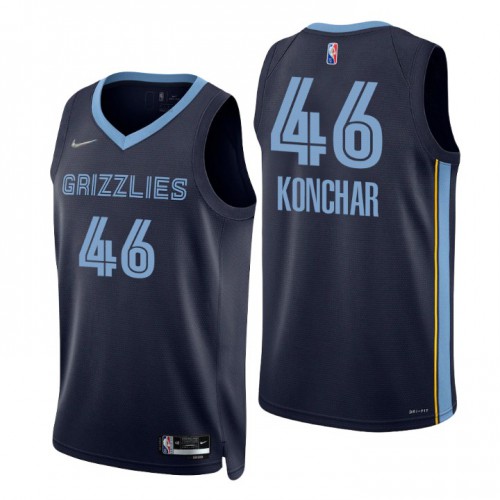 Nike Memphis Grizzlies #46 John Konchar Navy Men’s 2021-22 NBA 75th Anniversary Diamond Swingman Jersey – Icon Edition Men’s->memphis grizzlies->NBA Jersey