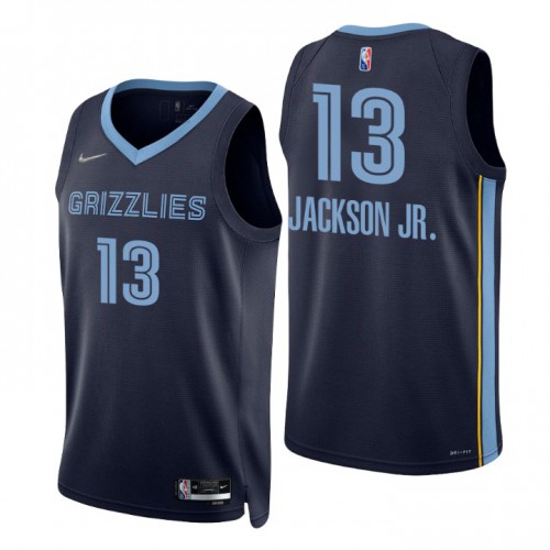 Nike Memphis Grizzlies #13 Jaren Jackson Jr. Navy Men’s 2021-22 NBA 75th Anniversary Diamond Swingman Jersey – Icon Edition Men’s->memphis grizzlies->NBA Jersey