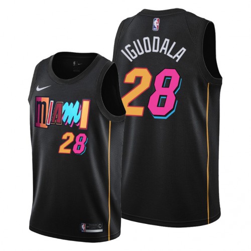 Miami Miami Heat #28 Andre Iguodala Men’s 2021-22 City Edition Black NBA Jersey Men’s->women nba jersey->Women Jersey
