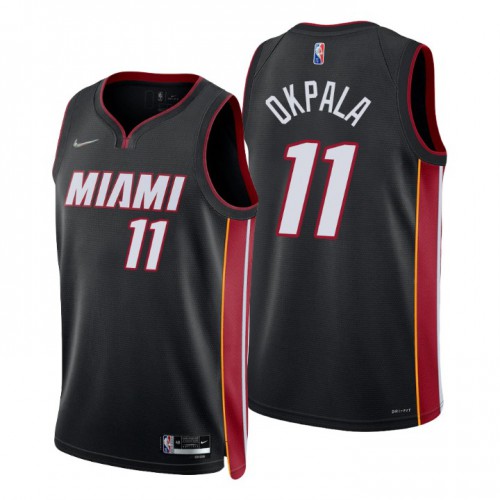 Nike Miami Heat #11 KZ Okpala Black Men’s 2021-22 NBA 75th Anniversary Diamond Swingman Jersey – Icon Edition Men’s->memphis grizzlies->NBA Jersey