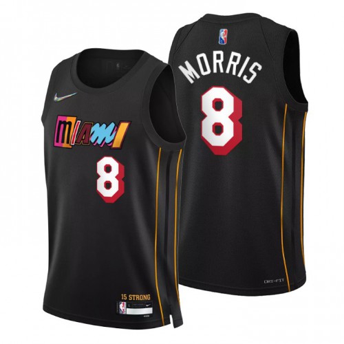 Miami Miami Heat #8 Markieff Morris Men’s Nike Black 2021/22 Swingman NBA Jersey – City Edition Men’s->women mlb jersey->Women Jersey