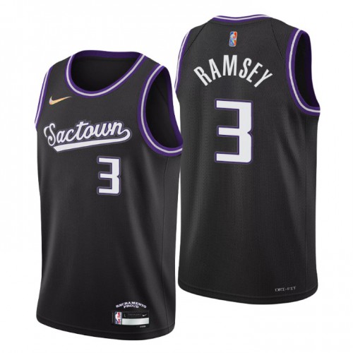 Sacramento Sacramento Kings #3 Jahmi’us Ramsey Men’s Nike Black 2021/22 Swingman NBA Jersey – City Edition Men’s->sacramento kings->NBA Jersey