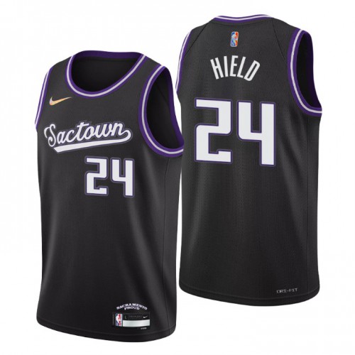 Sacramento Sacramento Kings #24 Buddy Hield Men’s Nike Black 2021/22 Swingman NBA Jersey – City Edition Men’s->sacramento kings->NBA Jersey