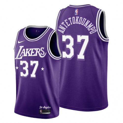 Los Angeles Los Angeles Lakers #37 Kostas Antetokounmpo Men’s 2021-22 City Edition Purple NBA Jersey Men’s->los angeles lakers->NBA Jersey
