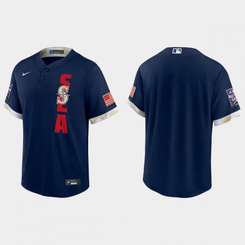 Seattle Seattle Mariners 2021 Mlb All Star Game Fan’s Version Navy Jersey Men’s->youth nfl jersey->Youth Jersey