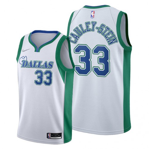 Dallas Dallas Mavericks #33 Willie Cauley-Stein Men’s 2021-22 City Edition White NBA Jersey Men’s->dallas mavericks->NBA Jersey