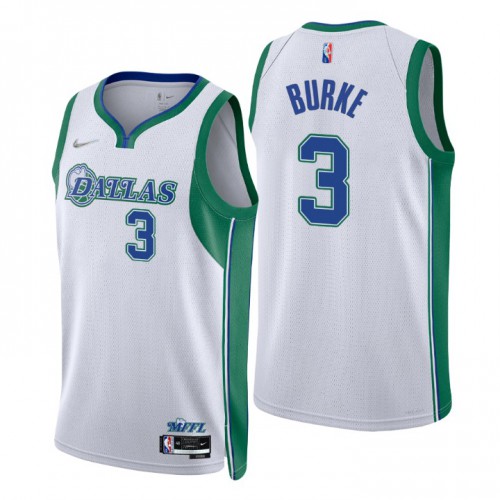 Dallas Dallas Mavericks #3 Trey Burke Men’s Nike White 2021/22 Swingman NBA Jersey – City Edition Men’s->dallas mavericks->NBA Jersey