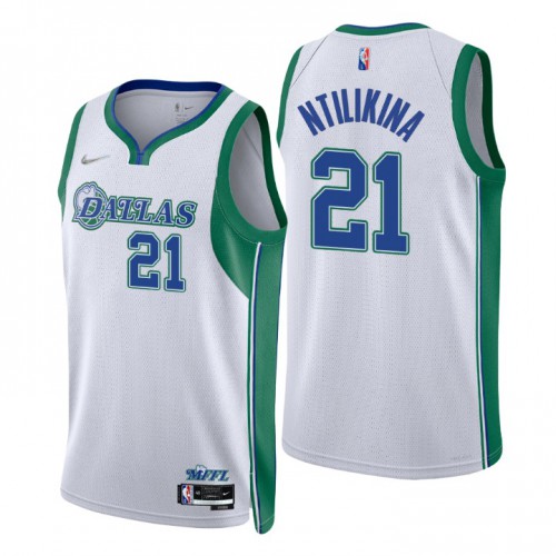 Dallas Dallas Mavericks #21 Frank Ntilikina Men’s Nike White 2021/22 Swingman NBA Jersey – City Edition Men’s->dallas mavericks->NBA Jersey