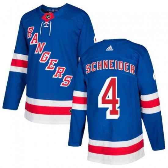 Braden Schneider New York Rangers Men's Adidas Authentic Royal Blue Home Jersey->new york rangers->NHL Jersey