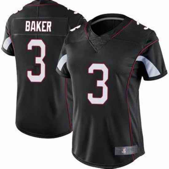 Women Arizona Cardinals #3 Budda Baker Black Vapor limited Jersey->women nfl jersey->Women Jersey