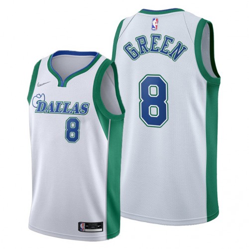 Dallas Dallas Mavericks #8 Josh Green Youth 2021-22 City Edition White NBA Jersey Youth->women nba jersey->Women Jersey
