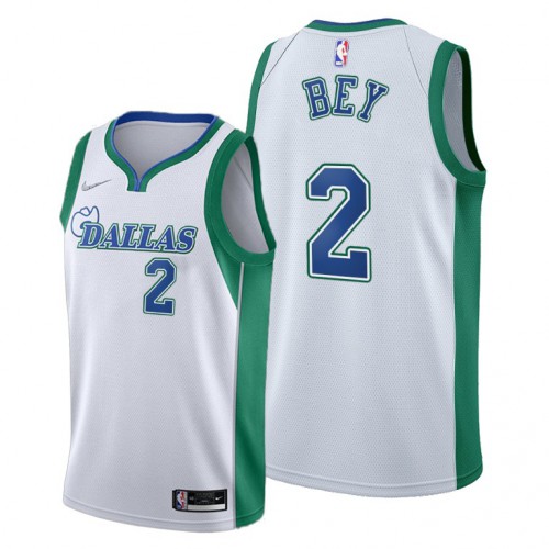 Dallas Dallas Mavericks #2 Tyler Bey Youth 2021-22 City Edition White NBA Jersey Youth->women nba jersey->Women Jersey