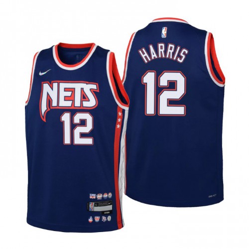 Brooklyn Brooklyn Nets #12 Joe Harris Youth Nike Navy 2021/22 Swingman Jersey – City Edition Youth->brooklyn nets->NBA Jersey