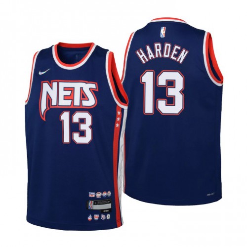 Brooklyn Brooklyn Nets #13 James Harden Youth Nike Navy 2021/22 Swingman Jersey – City Edition Youth->brooklyn nets->NBA Jersey