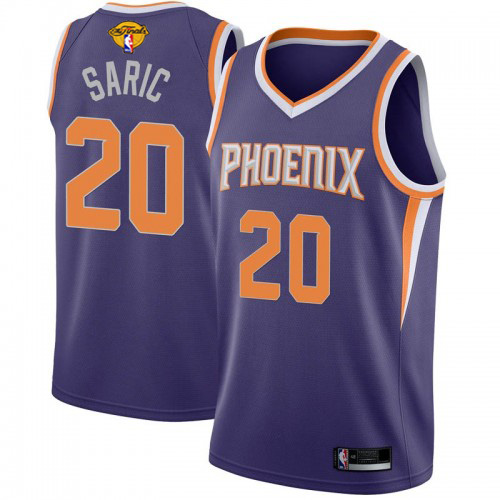 Nike Phoenix Suns #20 Dario Saric Youth 2021 NBA Finals Bound Swingman Icon Edition Jersey Purple Youth->phoenix suns->NBA Jersey