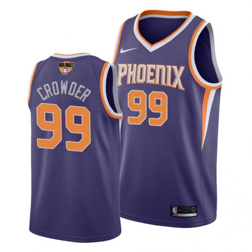 Nike Phoenix Suns #99 Jae Crowder Youth 2021 NBA Finals Bound Swingman Icon Edition Jersey Purple Youth->portland trail blazers->NBA Jersey